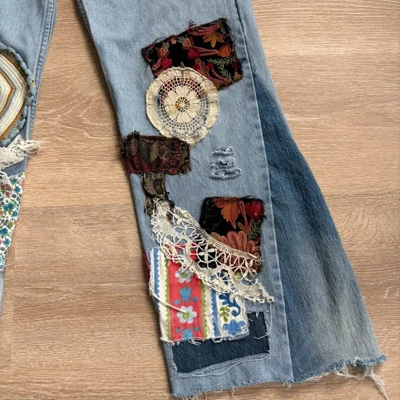 Levi’s 550 Patchwork Hippie Jeans